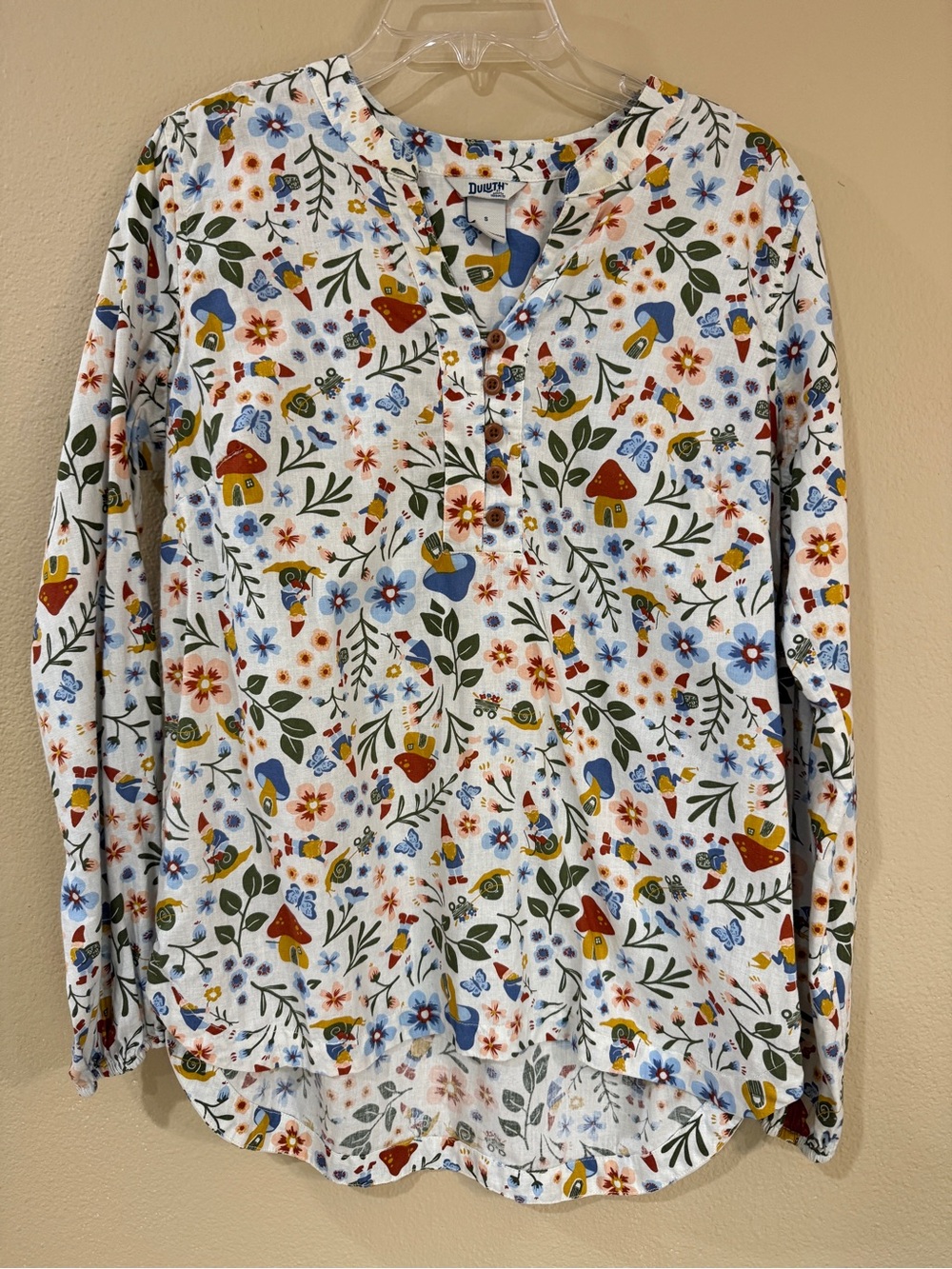 Duluth Trading Women’s Hemp/Cotton Blouse Shirt - Size Small